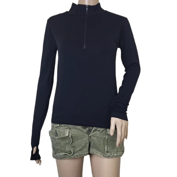 Free People Tops - Free People Movement Seamless Half Zip Crop Midlayer Top